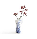 Vase en papier, icônes bleues de Delft / navire