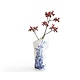 Florero de papel, motivos azules de Delft