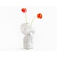 Vase en papier, maisons du canal d'Amsterdam