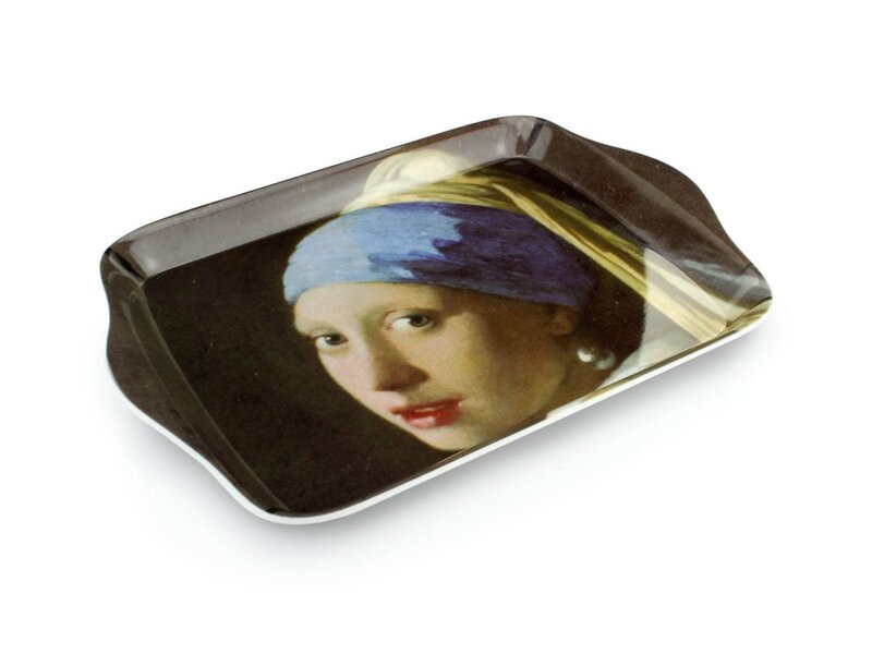 Mini dienblad , 21 x 14 cm,  Meisje met de parel , Vermeer