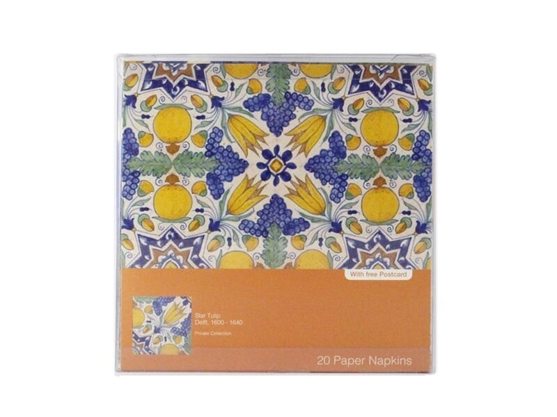 Paper Napkins, Tulip Tile Polychrome