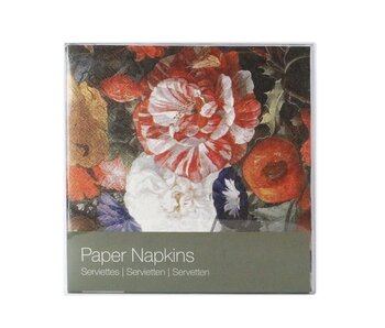 Serviettes papier, Nature morte aux fleurs, De Heem