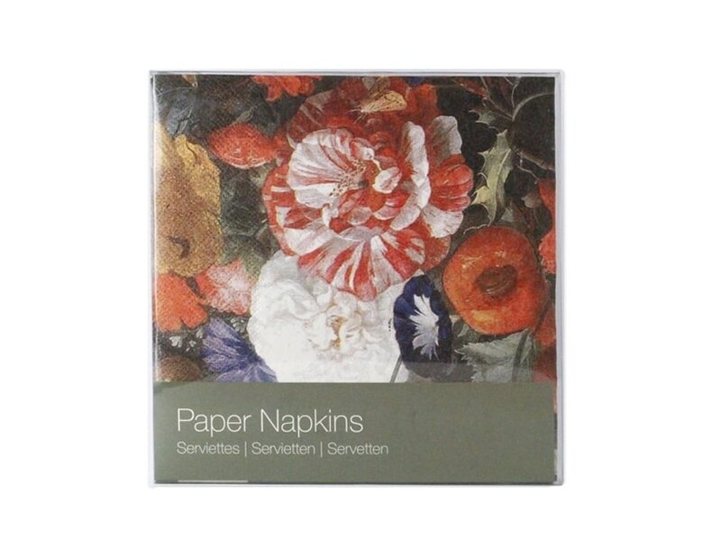 Papierservietten, Blumenstillleben, De Heem