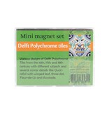 Mini Magneten Set, Delfts Polychrome tegels