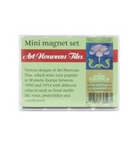 Mini Magnet Set, Art Nouveau tiles