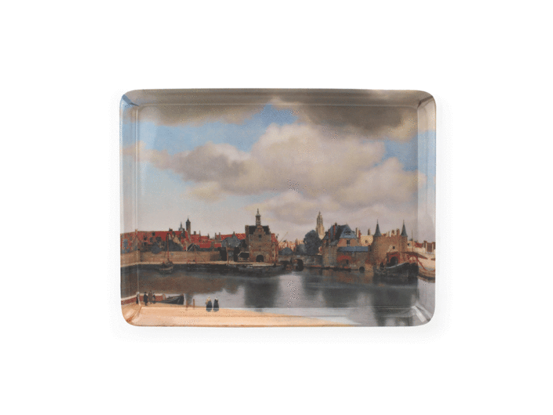Midi-Tablett (27 x 20 cm), Ansicht von Delft, Vermeer