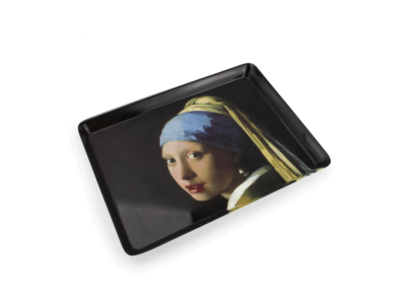 Midi-Tablett (27 x 20 cm), Mädchen mit Perlenohrring, Vermeer