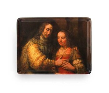 Plateau midi (27 x 20 cm), épouse juive, Rembrandt