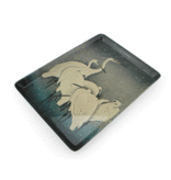 Serving Tray, (27 x 20 cm) Herons, Koson