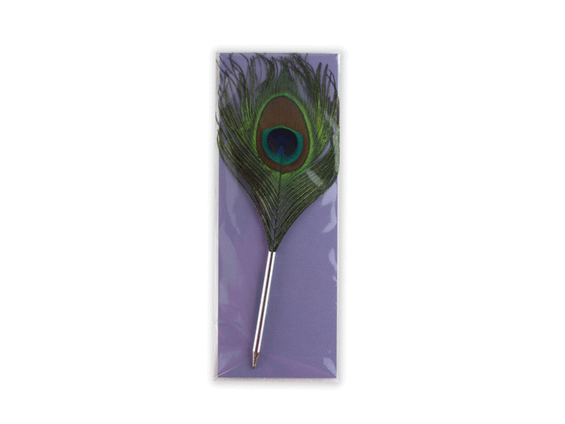 Quill pen, Peacock