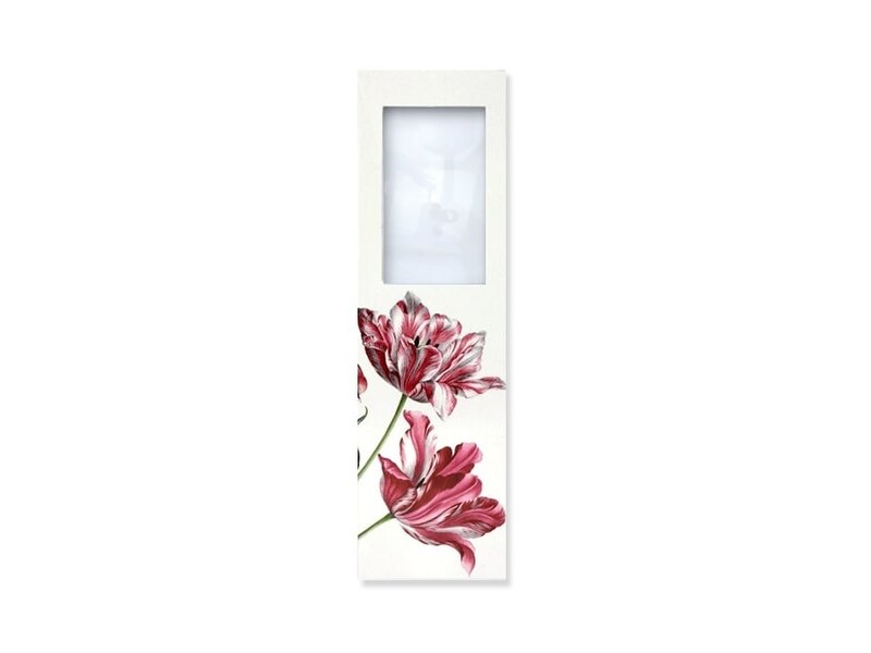 Marcador con lupa, Tres tulipanes, Merian