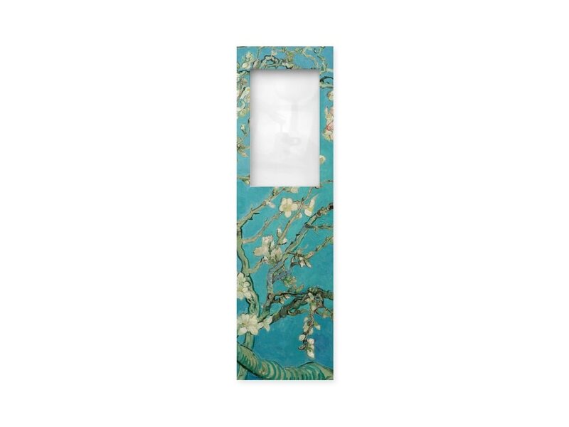 Lesezeichen mit Lupe, Mandelblüte, Van Gogh