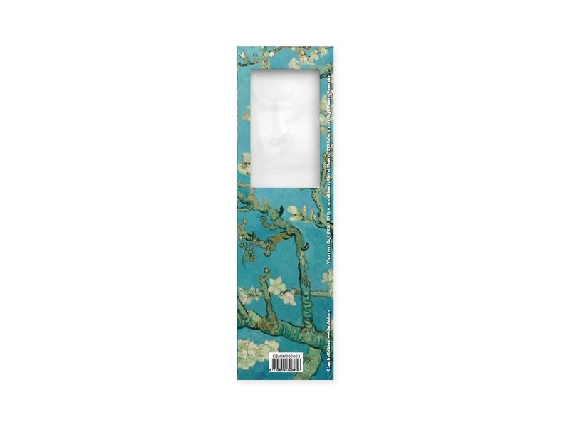 Lesezeichen mit Lupe, Mandelblüte, Van Gogh