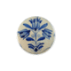 Miroir de poche, grand, Ø 80 mm, trois tulipes bleu Delft