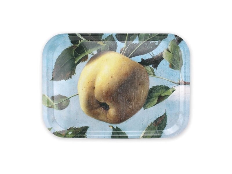 Bandeja laminada grande, Pyke Koch, Bodegón con manzana