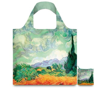 Opvouwbare shopper, Van Gogh, Korenveld met cipressen