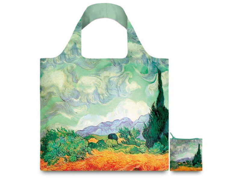 Faltbarer Shopper, Van Gogh, Weizenfeld mit Zypressen