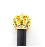 Schwarzer Bleistift mit goldener Königskrone Schwarzer Bleistift mit goldener Königskrone