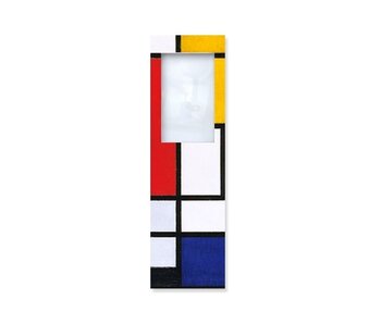 Lesezeichen mit Lupe, Mondrian
