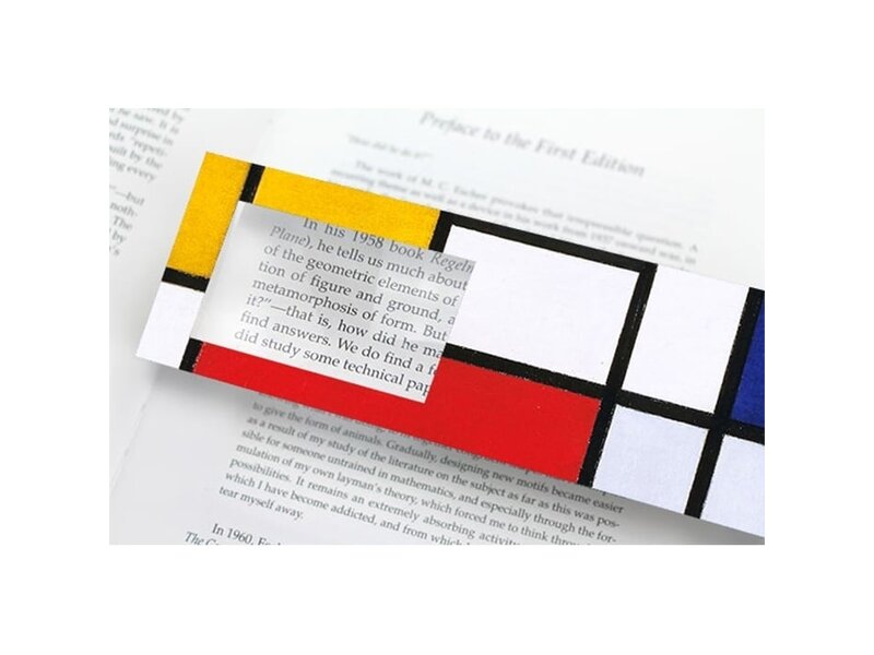 Marque-page avec loupe, Mondrian
