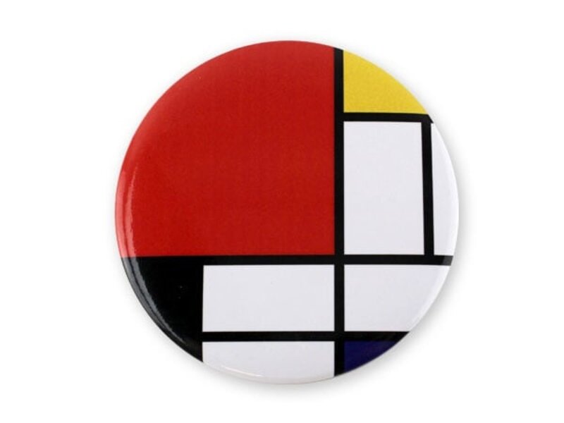 Taschenspiegel, groß, Ø 80 mm, Mondriaan