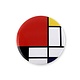 Taschenspiegel, groß, Ø 80 mm, Mondriaan