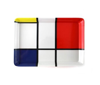 Mini bandeja, 21 x 14 cm, composición Mondrian
