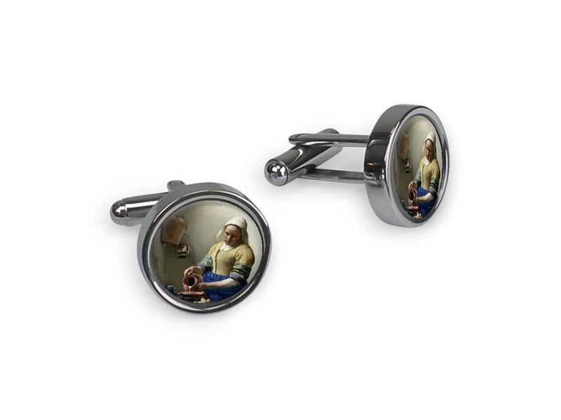 Cufflinks, The Milkmaid, Vermeer