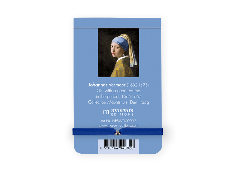 Pocket Note A7, Mädchen mit Perlenohrring, Vermeer