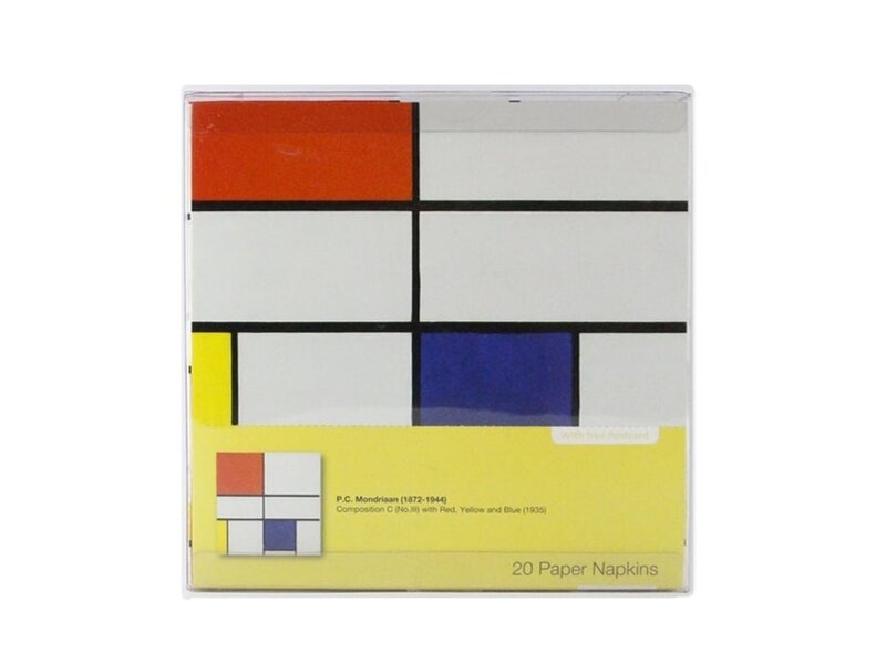 Serviettes en papier, Mondrian