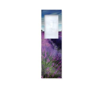 Marque-page avec loupe, Champ de lavande