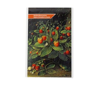 Postal con semillas de fresa, Schlesinger