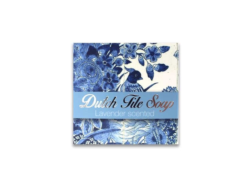 Soap, set of 3 pieces, Delft blue tiles