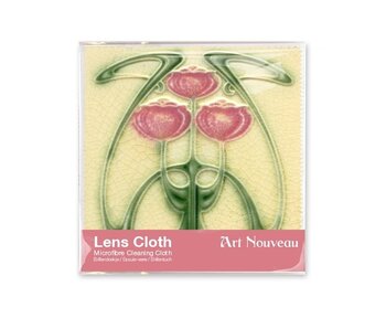 Brillenputztuch , 15 x 15 cm, Jugendstil
