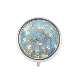 Pastillero, color plata, Van Gogh, flor de almendro