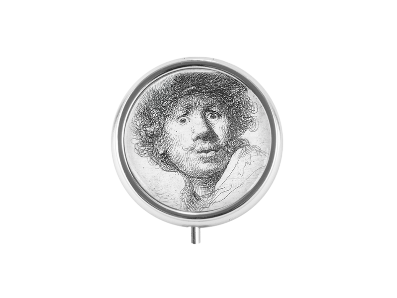 Boîte à pilules, look surpris, Rembrandt