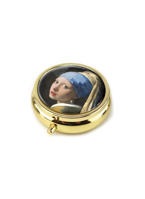 Boîte à pilules, Vermeer, Fille à la boucle d'oreille perle