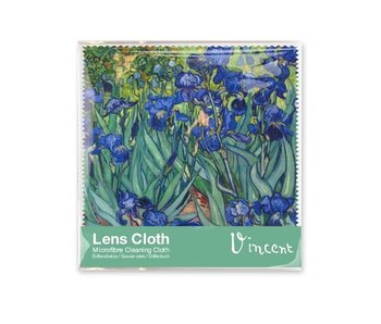 Lens cloth, 15 x 15 cm, Irises, Van Gogh