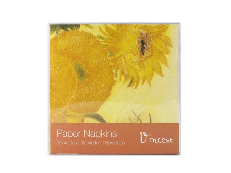 Papieren Servetten, Zonnebloemen, Van Gogh