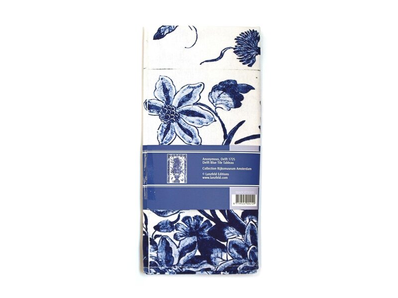 Tea Towel, Tile tableau with blue birds