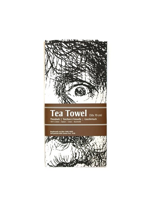Tea Towel, Rembrandt, Curious Face
