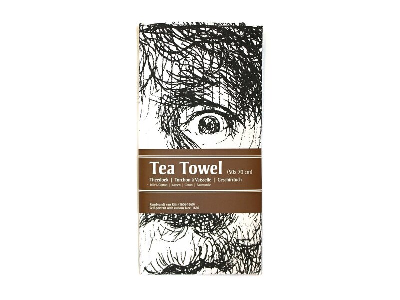 Tea Towel, Rembrandt, Curious Face