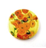 Pocket Mirror, Ø 80 mm, Sunflowers, Van Gogh