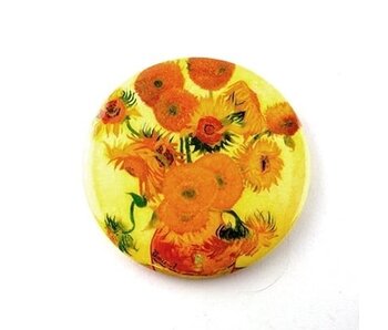Taschenspiegel, Ø 80 mm, Sonnenblumen, Van Gogh