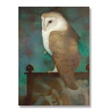 Poster, 50 x 70, Great owl on screen, Jan Mankes Poster, 50 x 70, Great owl on screen, Jan Mankes