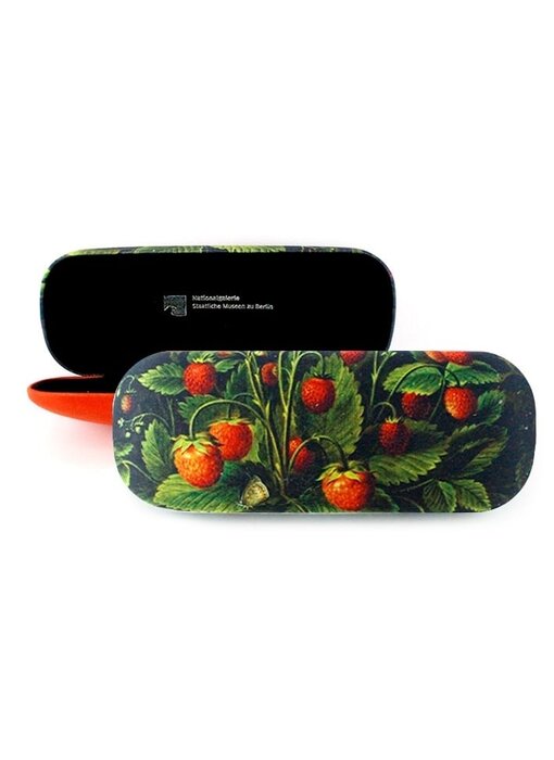 Spectacle Box with lenscloth W, Schlesinger, Strawberries