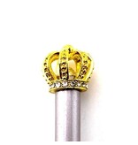 Zilver potlood met gouden kroon
