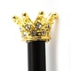 Crayon noir avec couronne de princesse en or