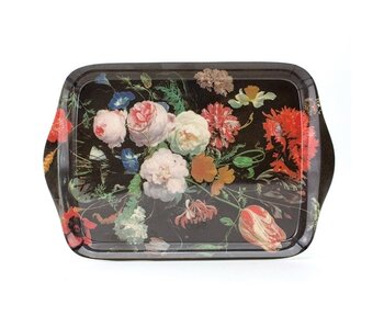 Mini bandeja, 21 x 14 cm, Bodegón de flores, De Heem