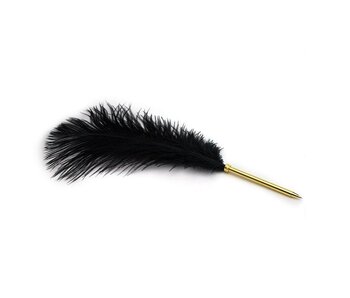 Stylo autruche, noir